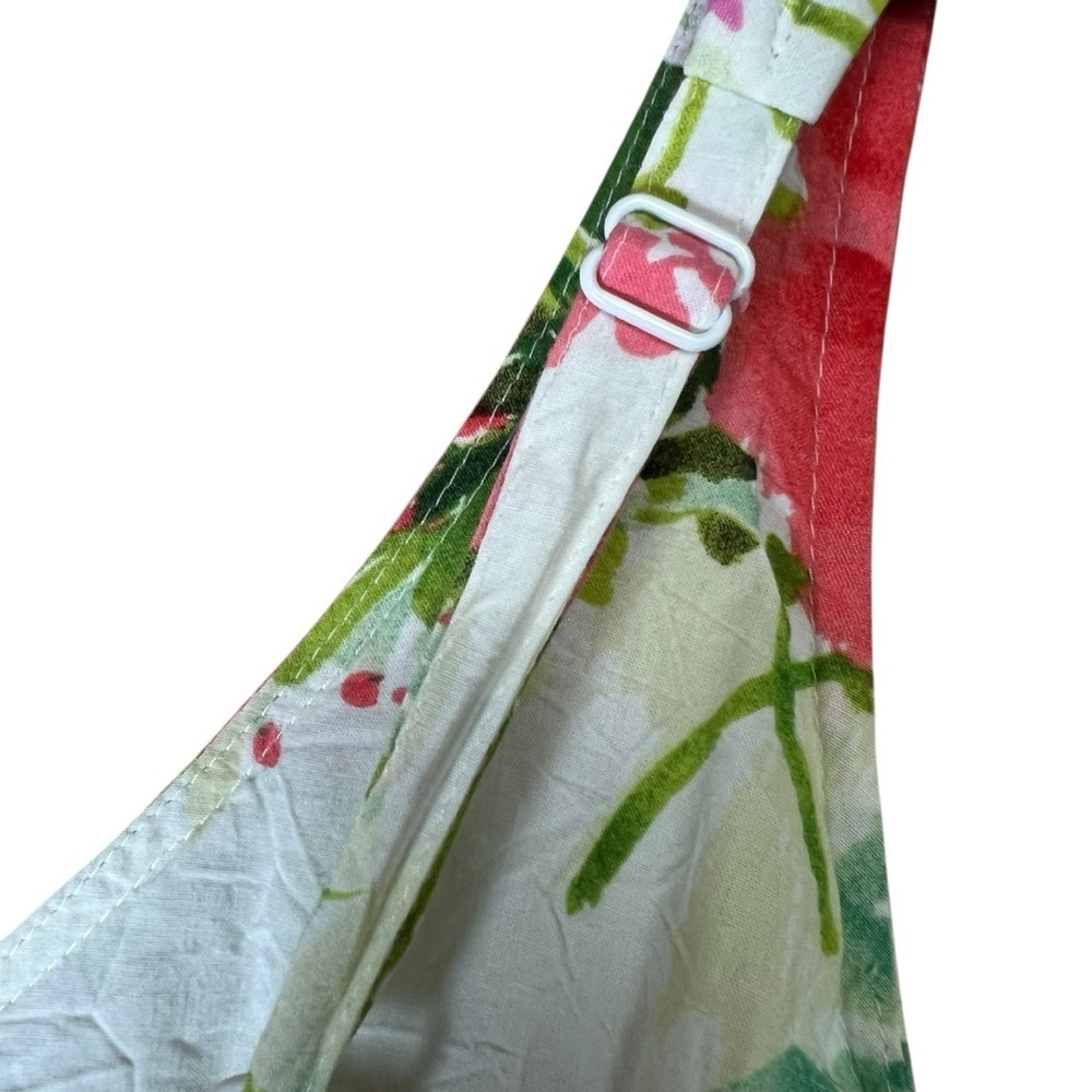 JAMS WORLD Cottage Bouquet Floral Asymmetrical Resort Midi Dress Sz XS Hawaii - Picture 13 of 14